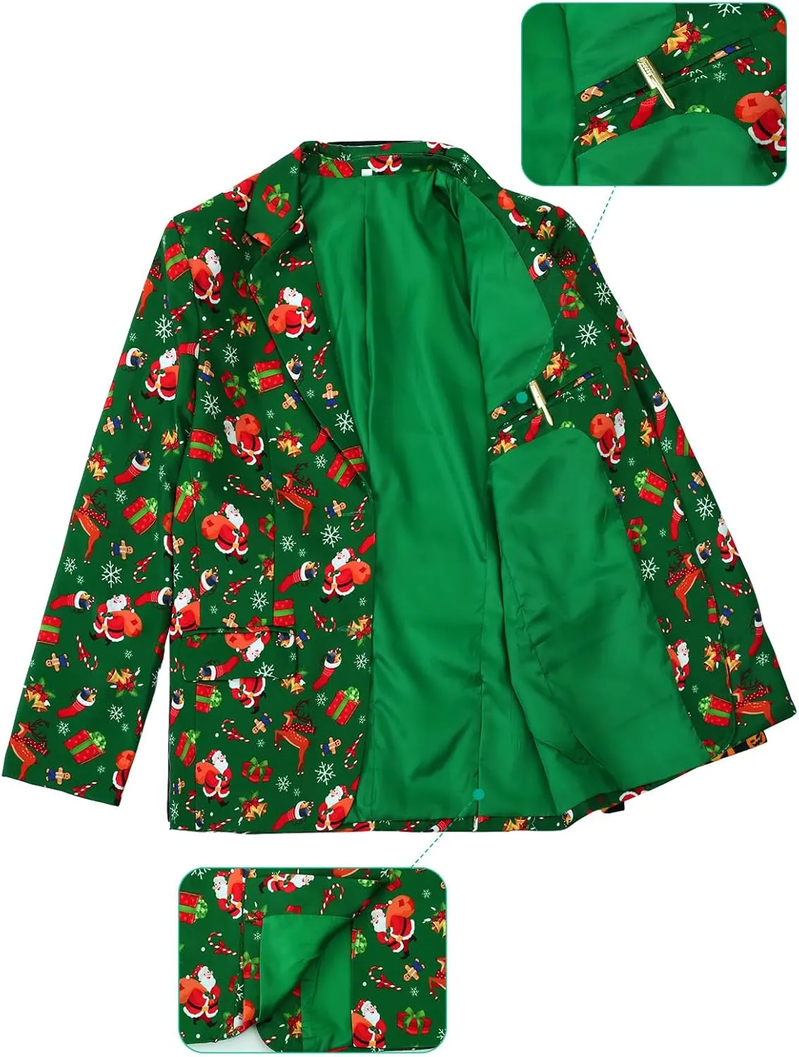 A&J DESIGN Boys Funny Print Suit for 6-16 Years