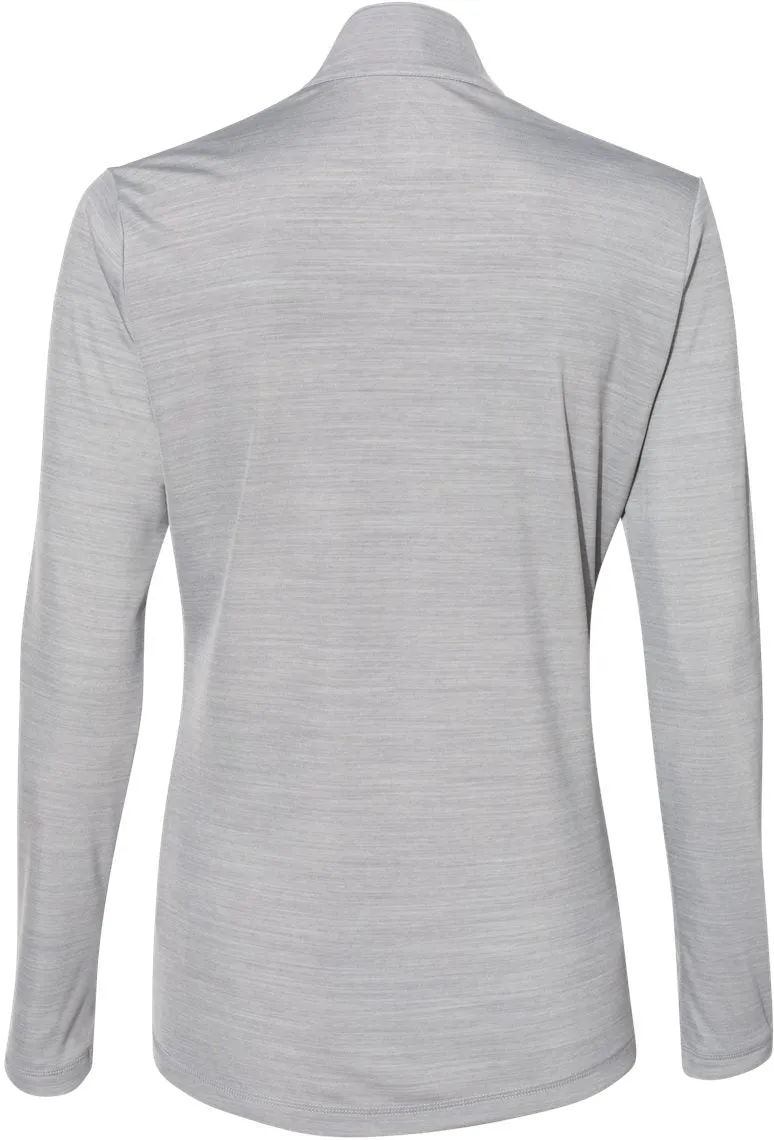 Adidas Ladies Lightweight Mélange QuarterZip Pullover