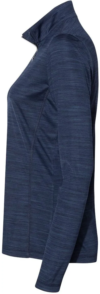 Adidas Ladies Lightweight Mélange QuarterZip Pullover