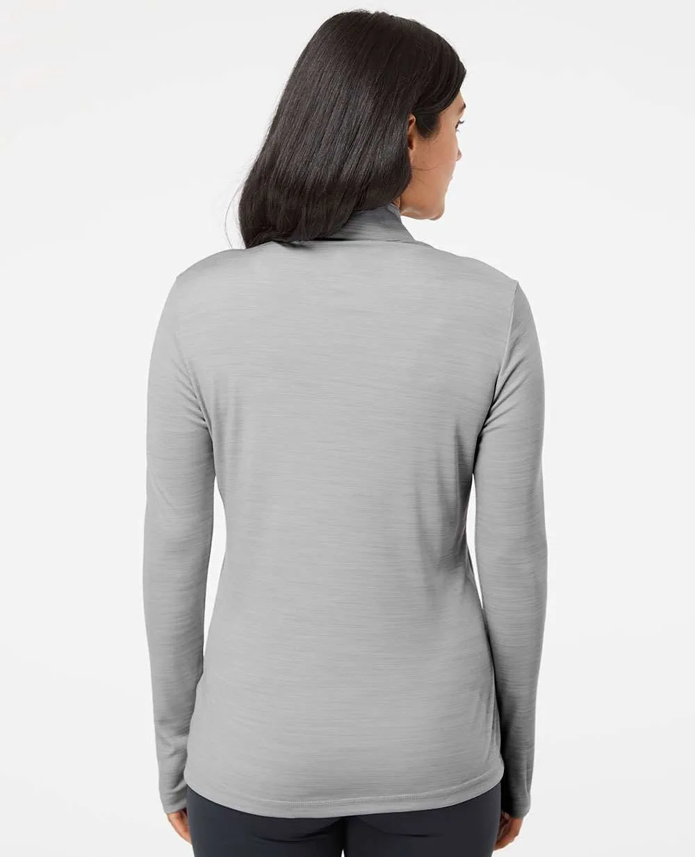 Adidas Ladies Lightweight Mélange QuarterZip Pullover