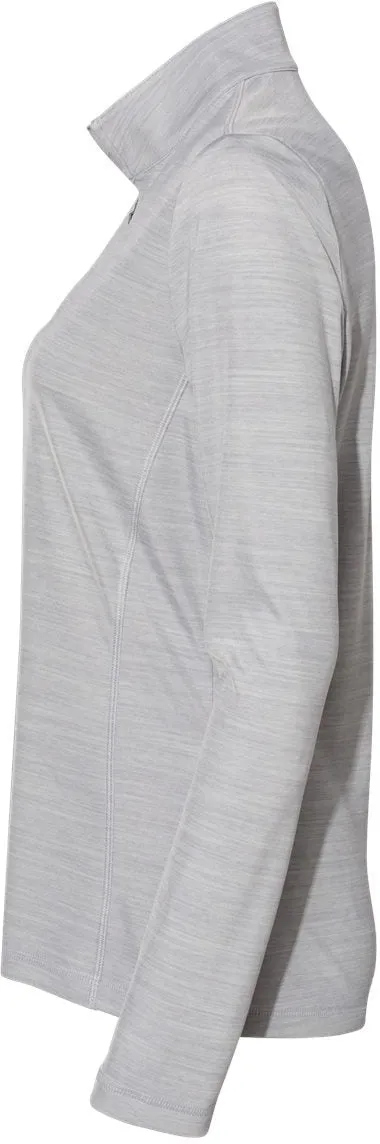 Adidas Ladies Lightweight Mélange QuarterZip Pullover