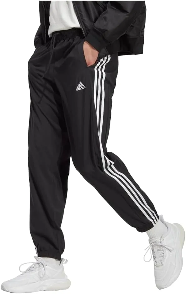 adidas Men's Aeroready Essentials Woven 3-Stripes Tapered Pants