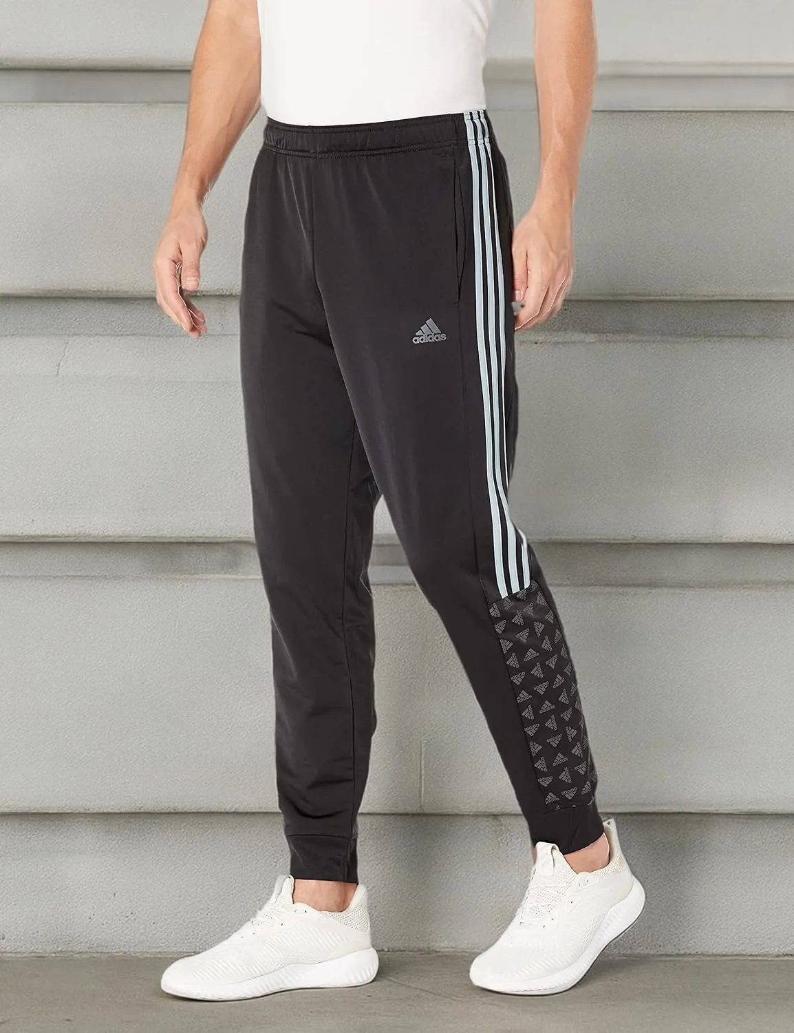 adidas Men's Warm-up Tricot Regular Badge of Sport Track Pants