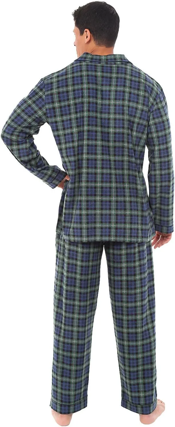 Alexander Del Rossa Men's Fleece Pajamas Set, Mens Warm Pajamas Set for, Mens Fleece PJs