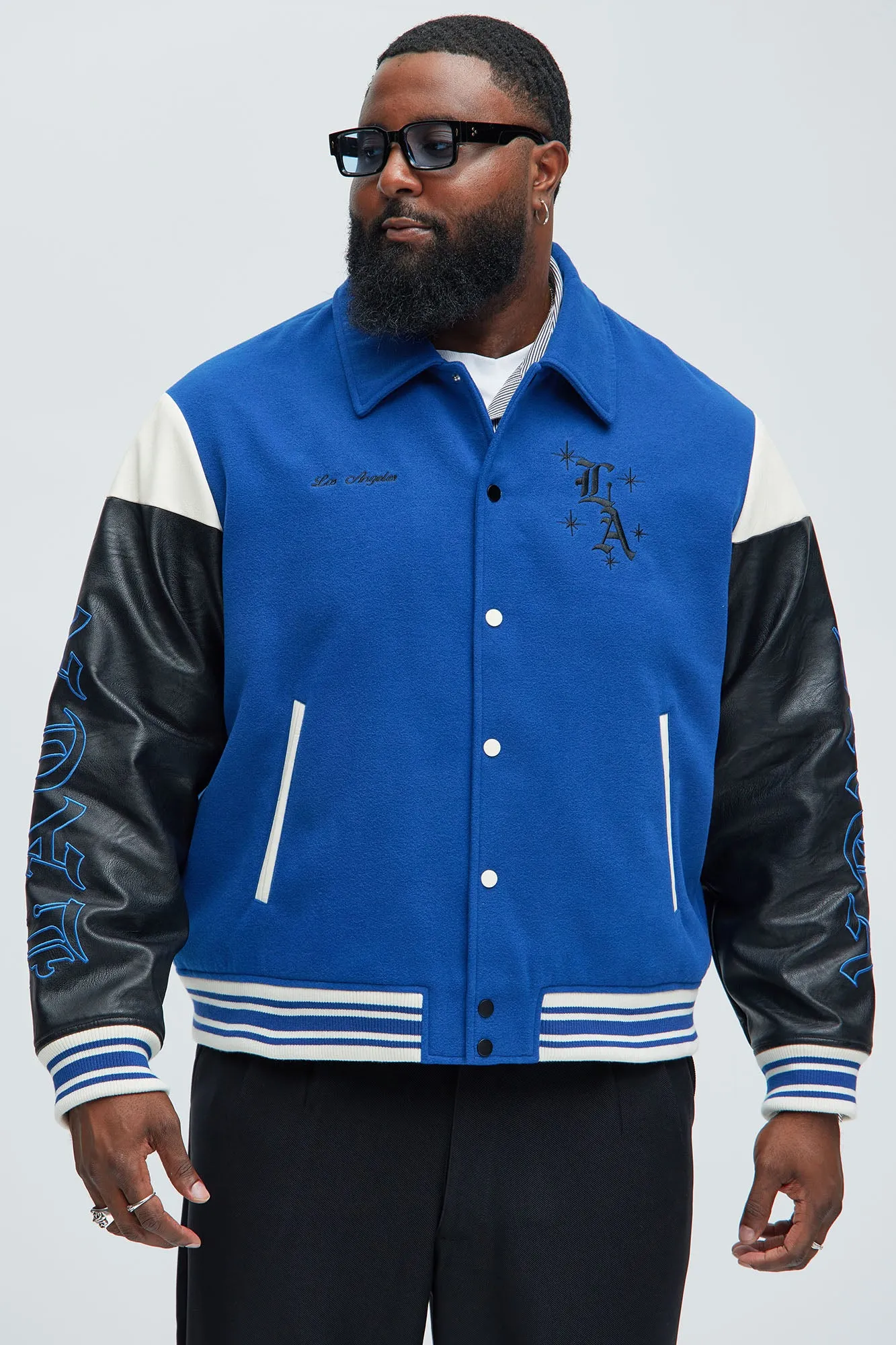 Angel Varsity Jacket - Blue