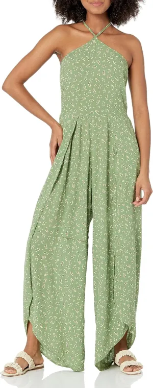 Angie Womens Women's Halter Jumpsuit With Wrap Pant