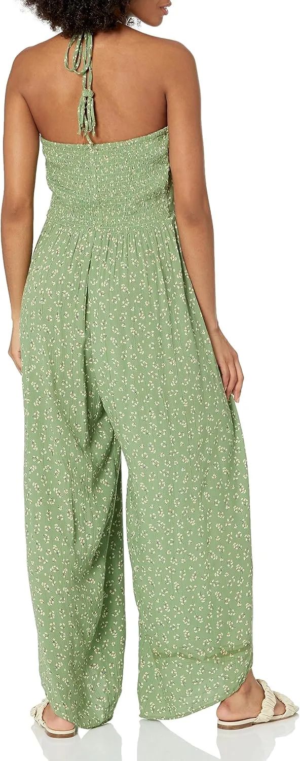 Angie Womens Women's Halter Jumpsuit With Wrap Pant