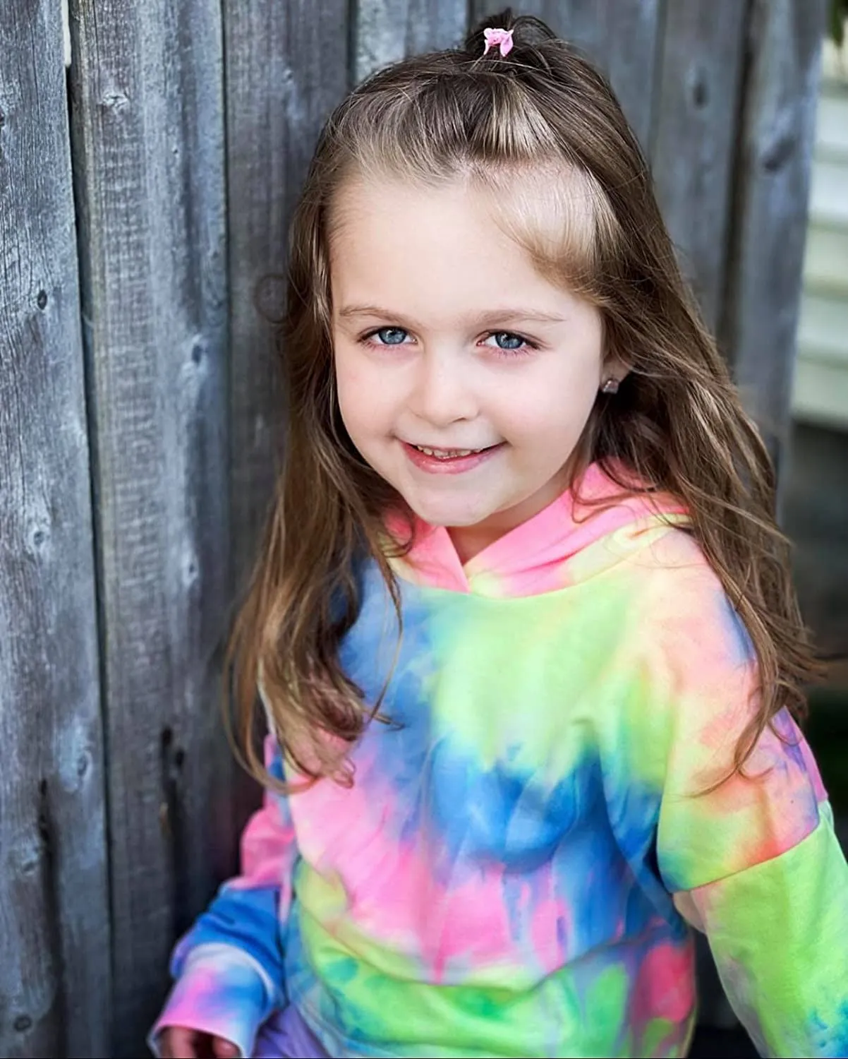 Arshiner Girls Crop Tops Tie-Dye Hoodies Kids Long Sleeve Sweatshirts