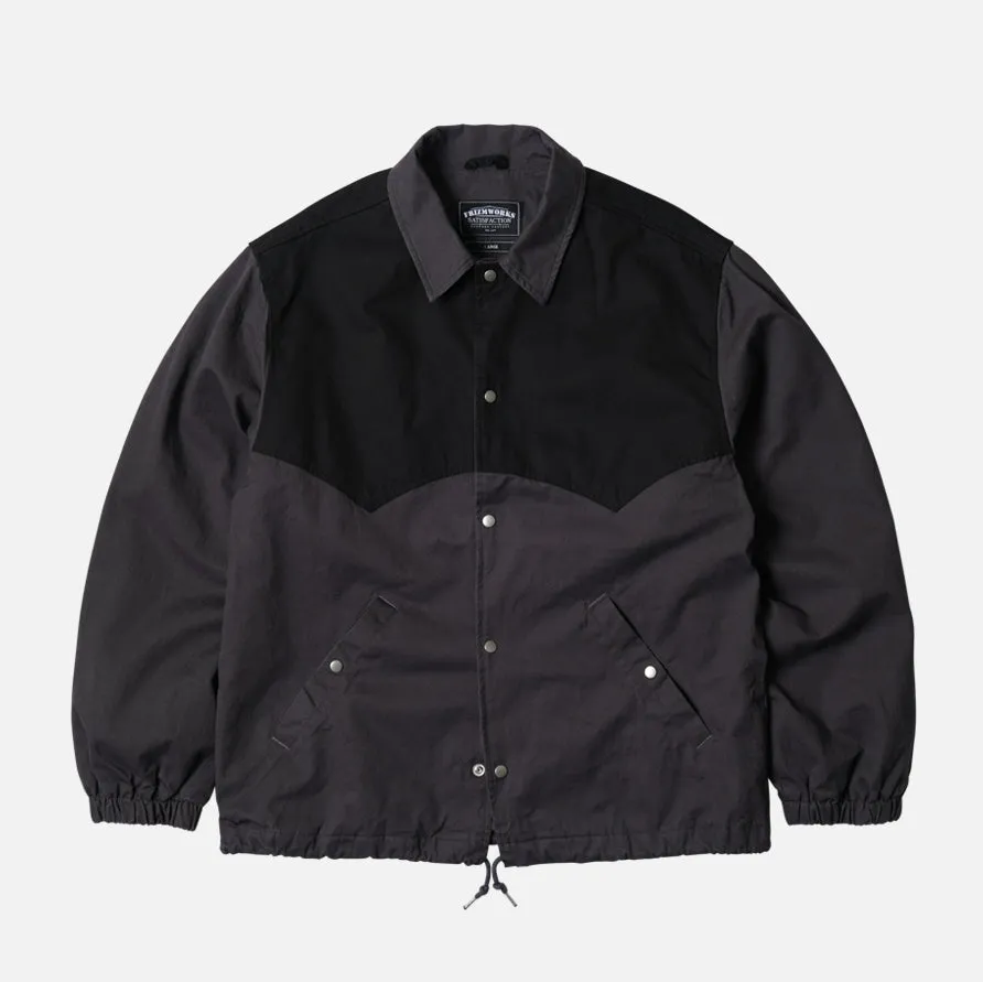 BARSTOW WESTERN COACH JACKET - CHARCOAL