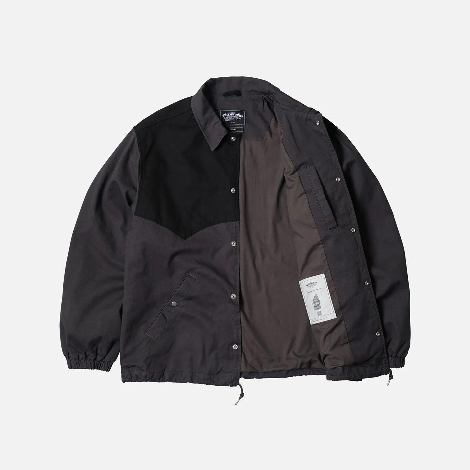 BARSTOW WESTERN COACH JACKET - CHARCOAL