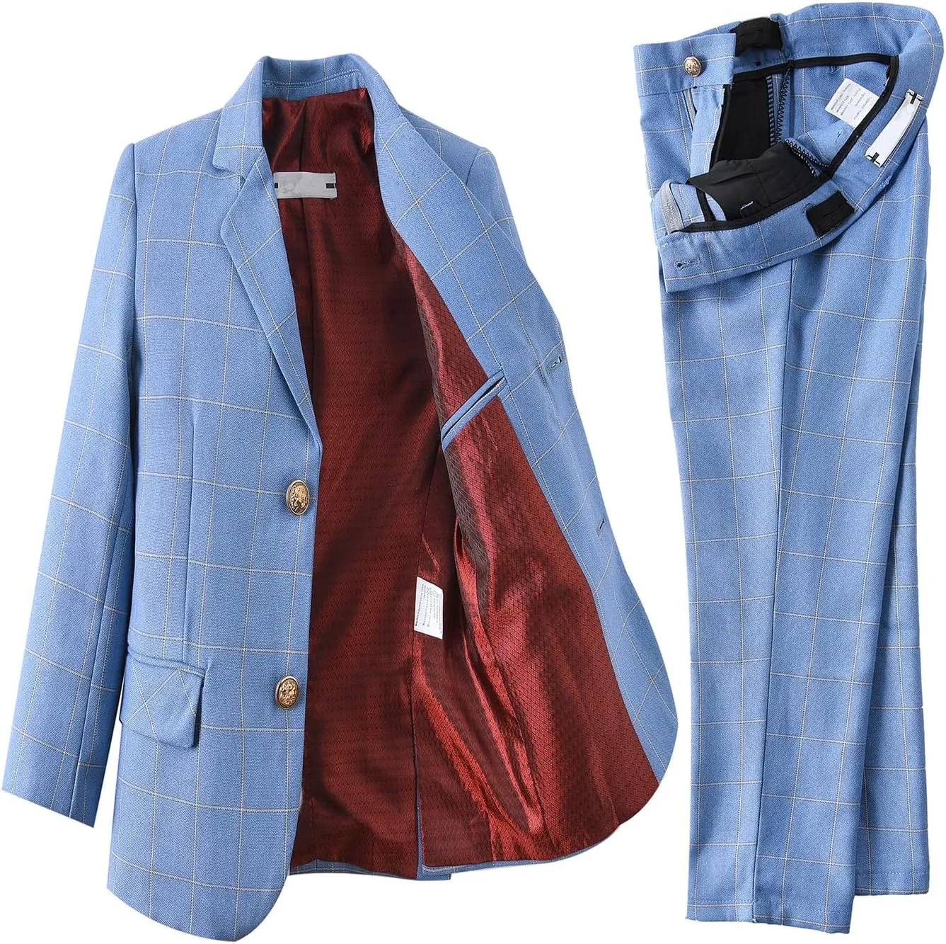 Boy's Suit 5pcs Tuxedo Suit for Toddler Set Formal Slim Fit Jacket Pants Shirt Dress Ring Bearer Outfit for Kids with Tie