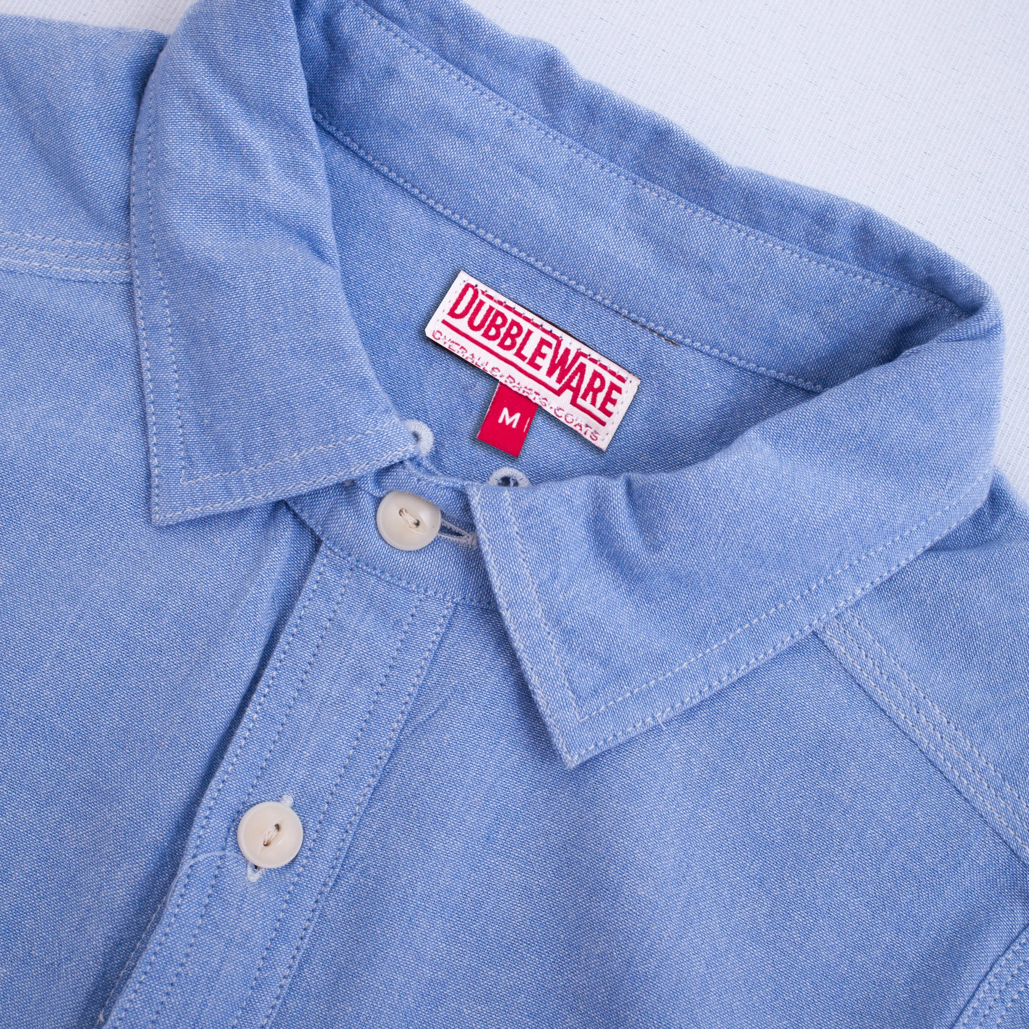 BROCKTON REINFORCED CHAMBRAY WORK SHIRT - LIGHT BLUE
