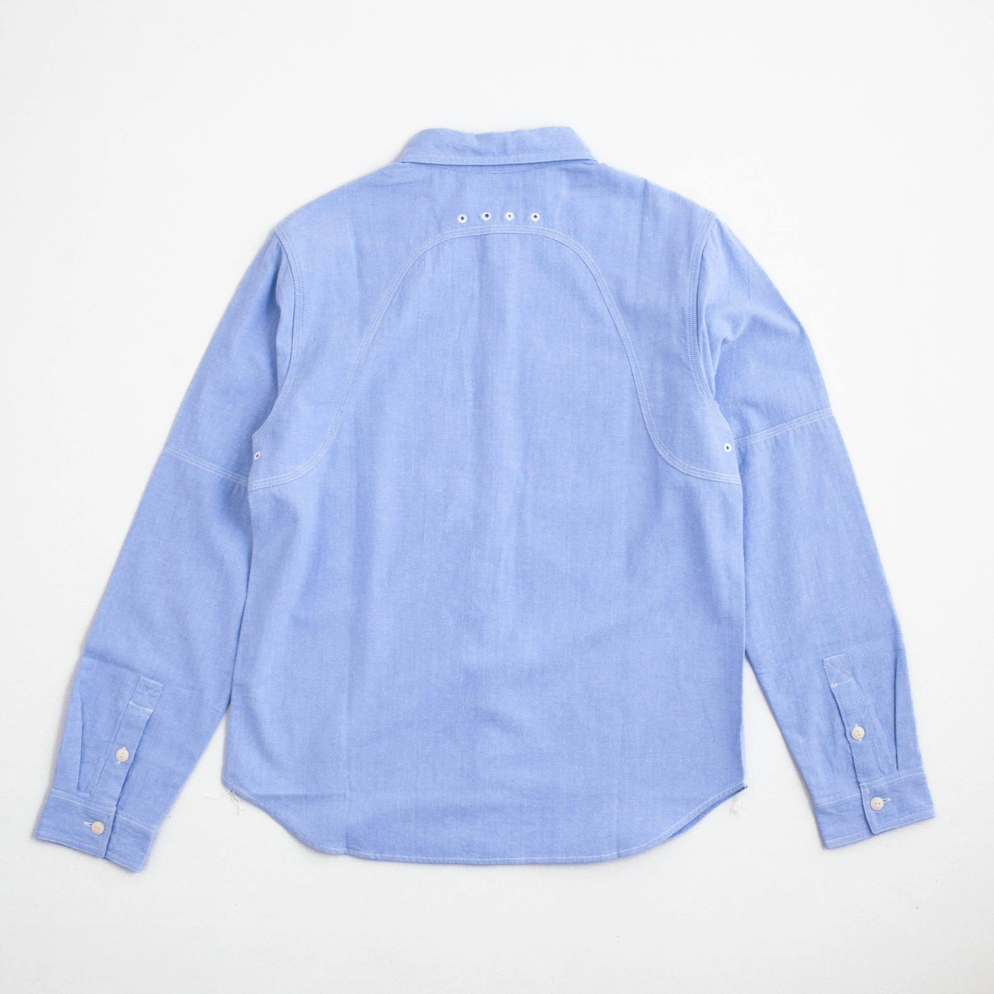 BROCKTON REINFORCED CHAMBRAY WORK SHIRT - LIGHT BLUE