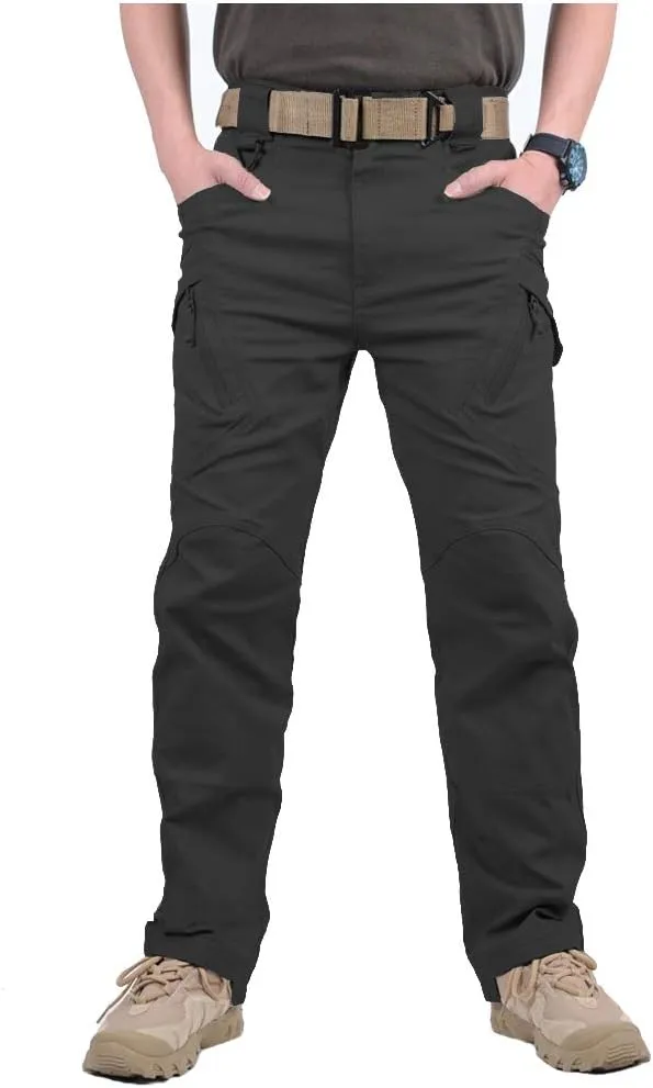 CARWORNIC Gear Men's Hiking Tactical Pants Lightweight Cotton Outdoor Military Combat Cargo Trousers