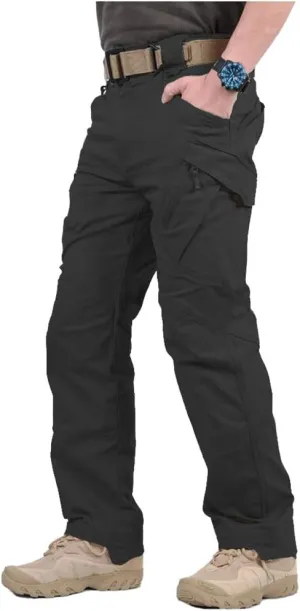 CARWORNIC Gear Men's Hiking Tactical Pants Lightweight Cotton Outdoor Military Combat Cargo Trousers