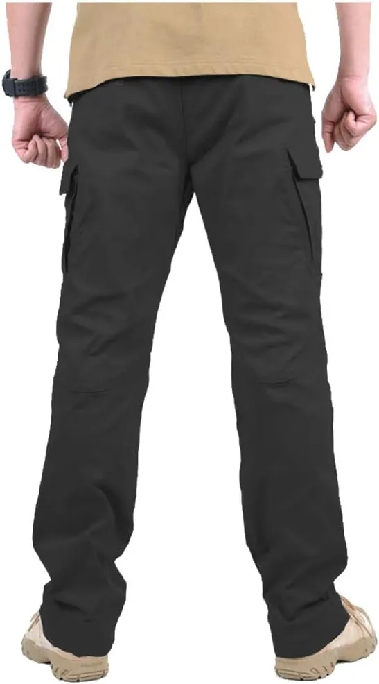 CARWORNIC Gear Men's Hiking Tactical Pants Lightweight Cotton Outdoor Military Combat Cargo Trousers