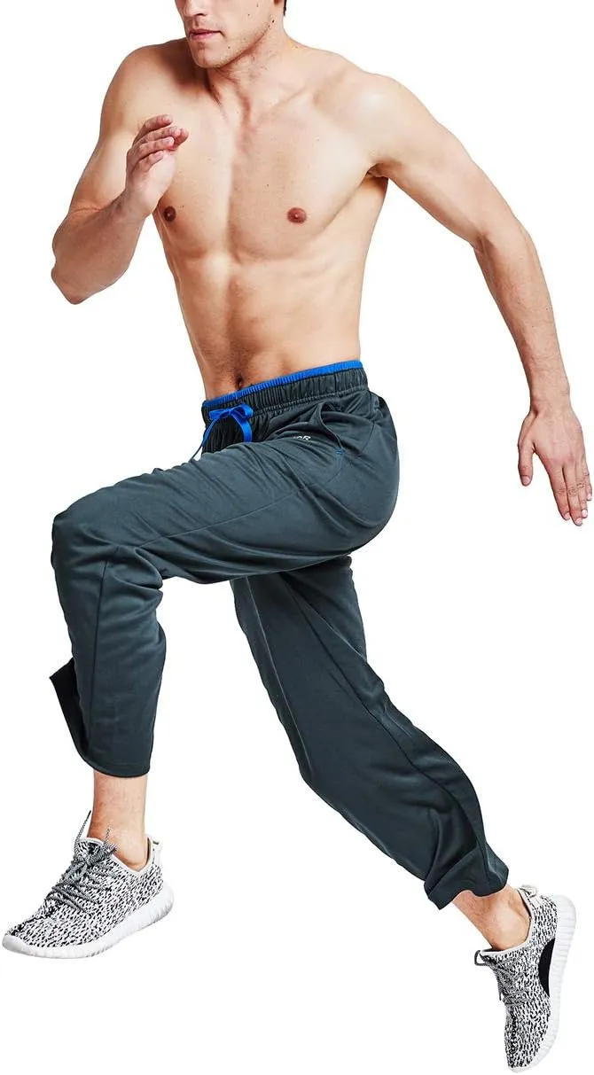 CENFOR Men's Sweatpants with Pockets Open Bottom Workout Pants, for Athletic, Jogging, Training, Casual