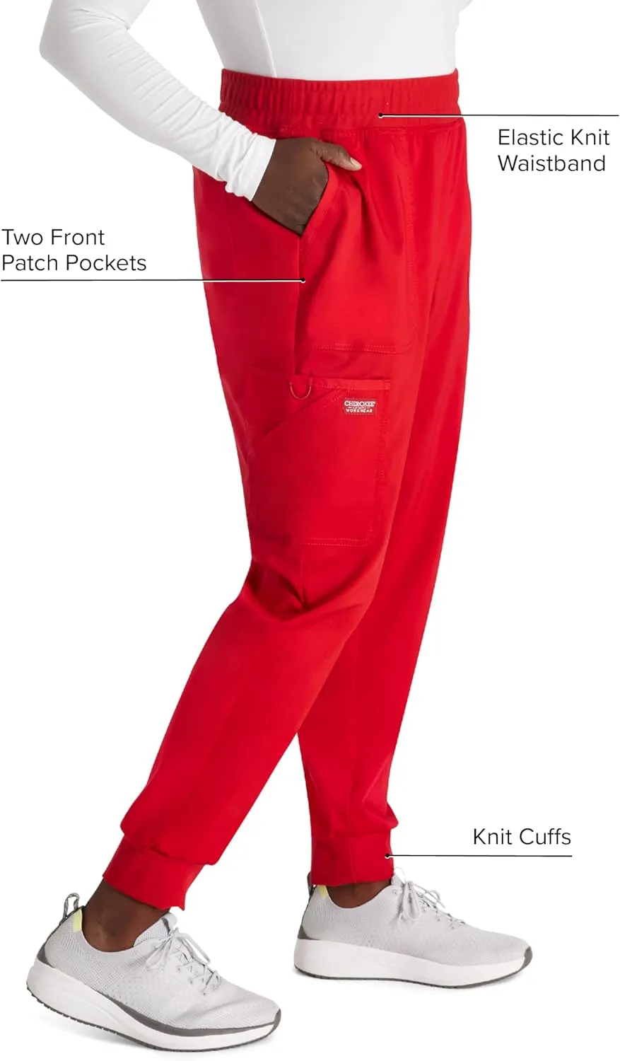 Cherokee Jogger Pants for Women with Mid Rise WW115