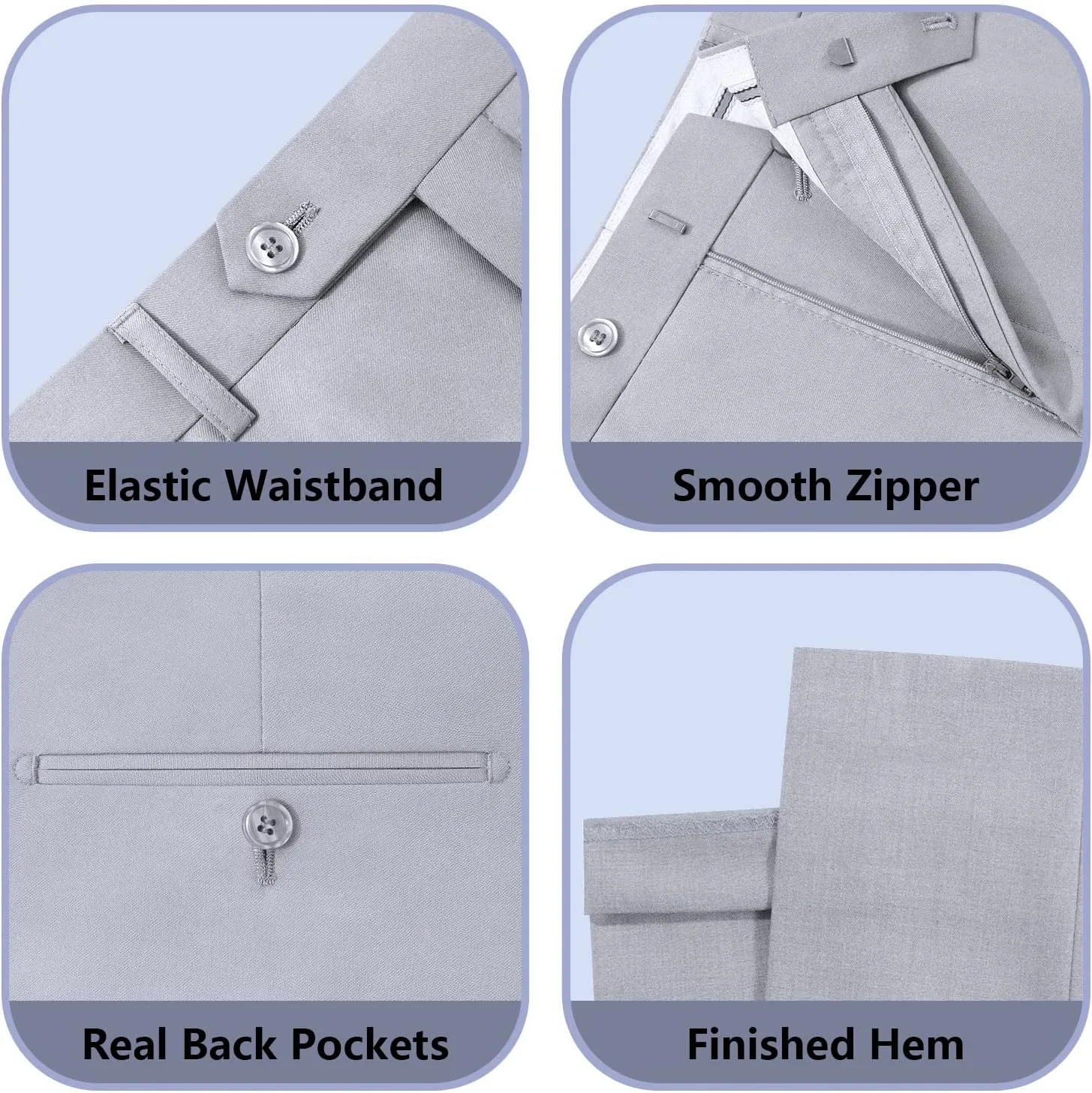 Cooper & Nelson 3 Piece Mens Suit Set, Slim Fit Suit for Men, Solid Jacket, Vest, Pants and Tie