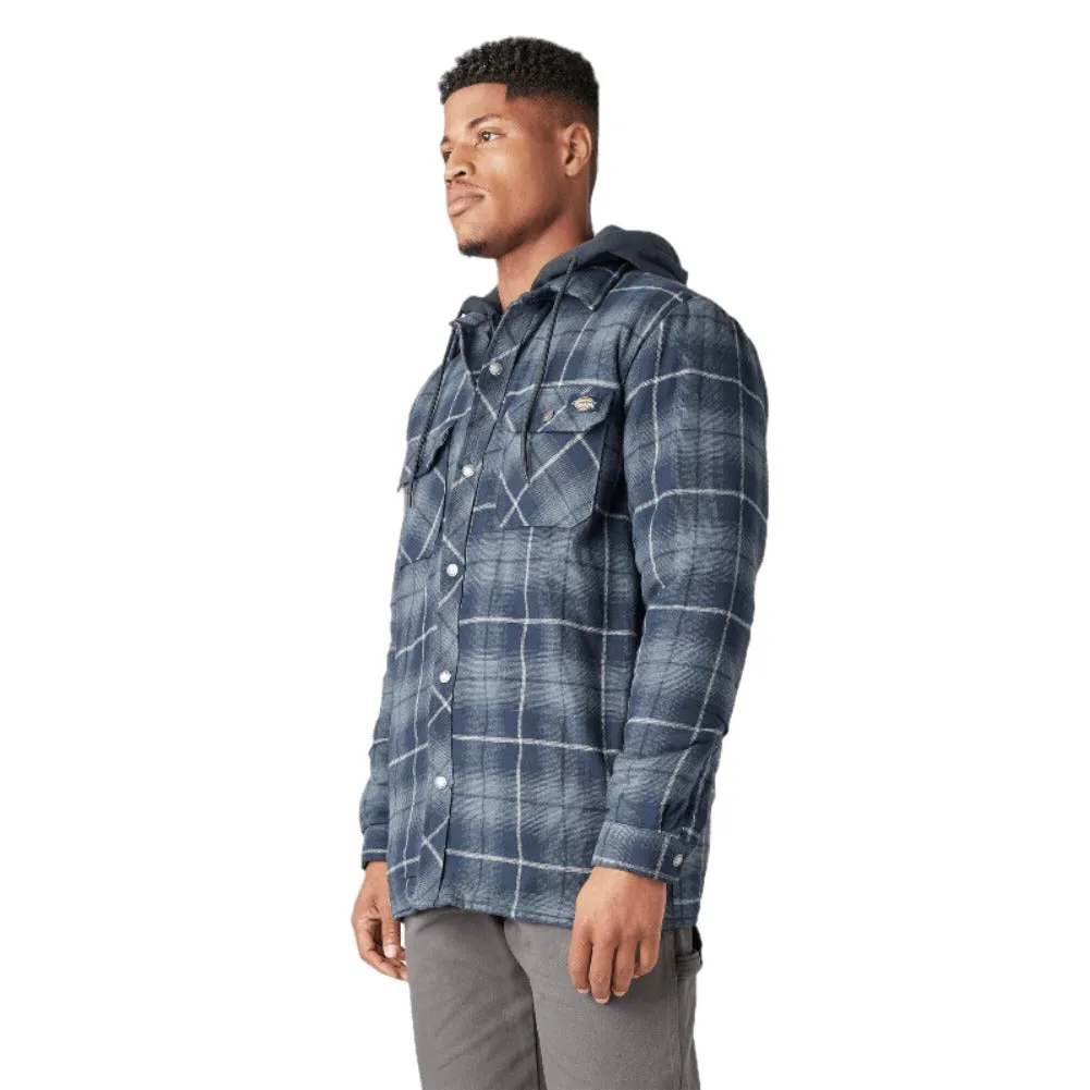 Dickies Men's Jacket TJ211 Water Repellent Flannel Hooded Shirt Outerwear Jacket
