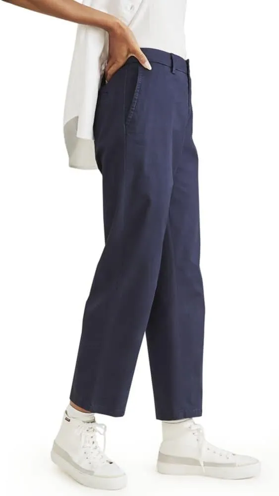 Dockers Women's Straight Fit High Rise Weekend Chino Pants
