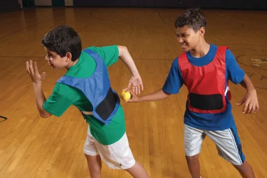 Dodge-It™ Tag Youth Vest Pack of 12 件閃避粘粘貼背心