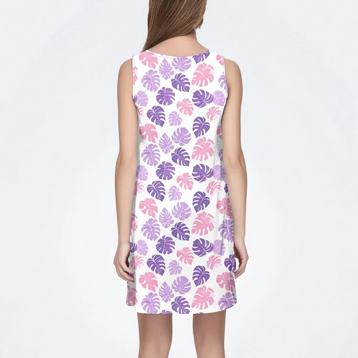 Dresses for Women 2025 Summer Beach Vacation Clothes Spring Sleeveless V Neck Casual Sundresses
