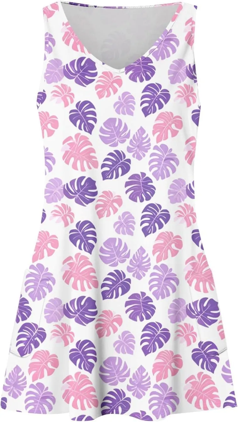 Dresses for Women 2025 Summer Beach Vacation Clothes Spring Sleeveless V Neck Casual Sundresses