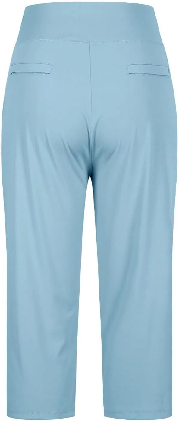 Dressy Capris for Women Work Yoga Slacks for Women 2025 Summer Ladies High Waisted Cropped Pants
