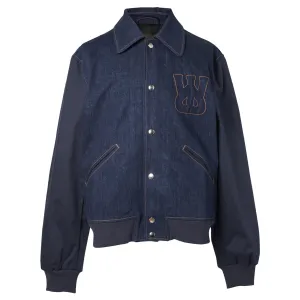 ECHO DENIM VARSITY JACKET / INDIGO