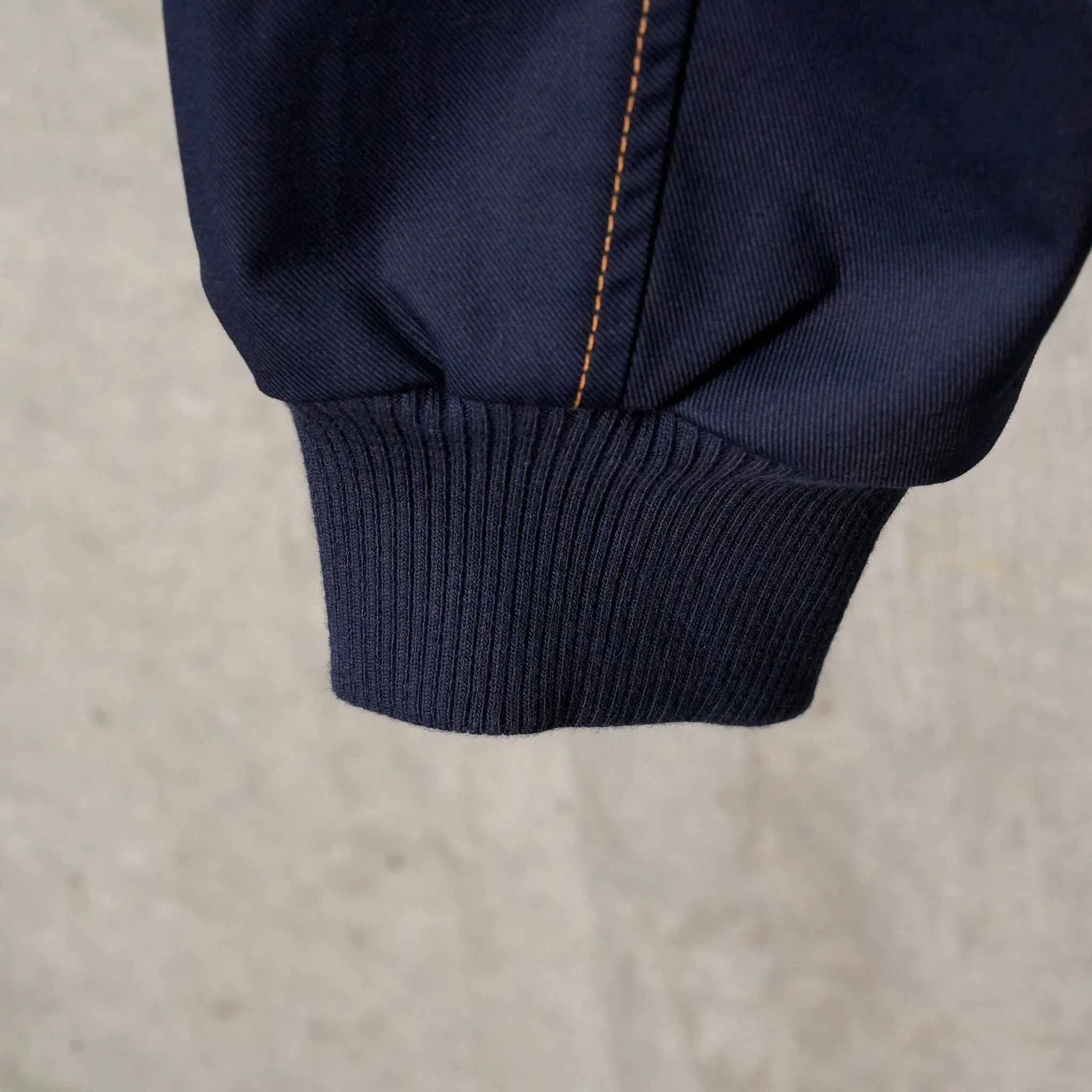 ECHO DENIM VARSITY JACKET / INDIGO