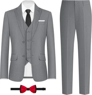 ELPA ELPA Boys Slim Fit Suit Kids Formal Suits Set for Boys Youth Suit Ring Bearer Outfit