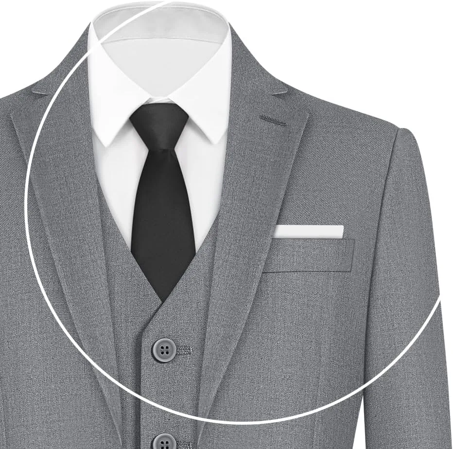 ELPA ELPA Boys Slim Fit Suit Kids Formal Suits Set for Boys Youth Suit Ring Bearer Outfit