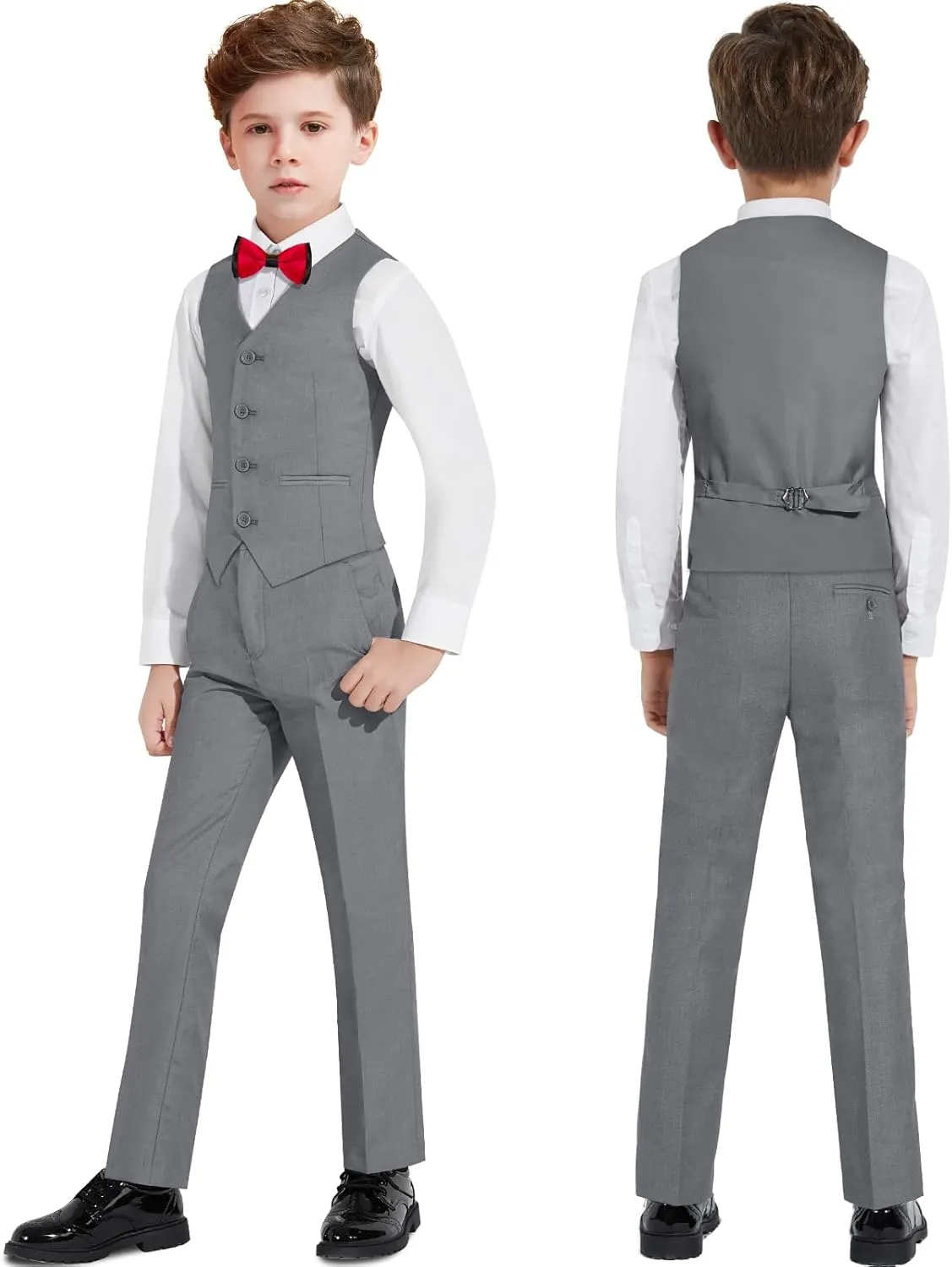 ELPA ELPA Boys Slim Fit Suit Kids Formal Suits Set for Boys Youth Suit Ring Bearer Outfit