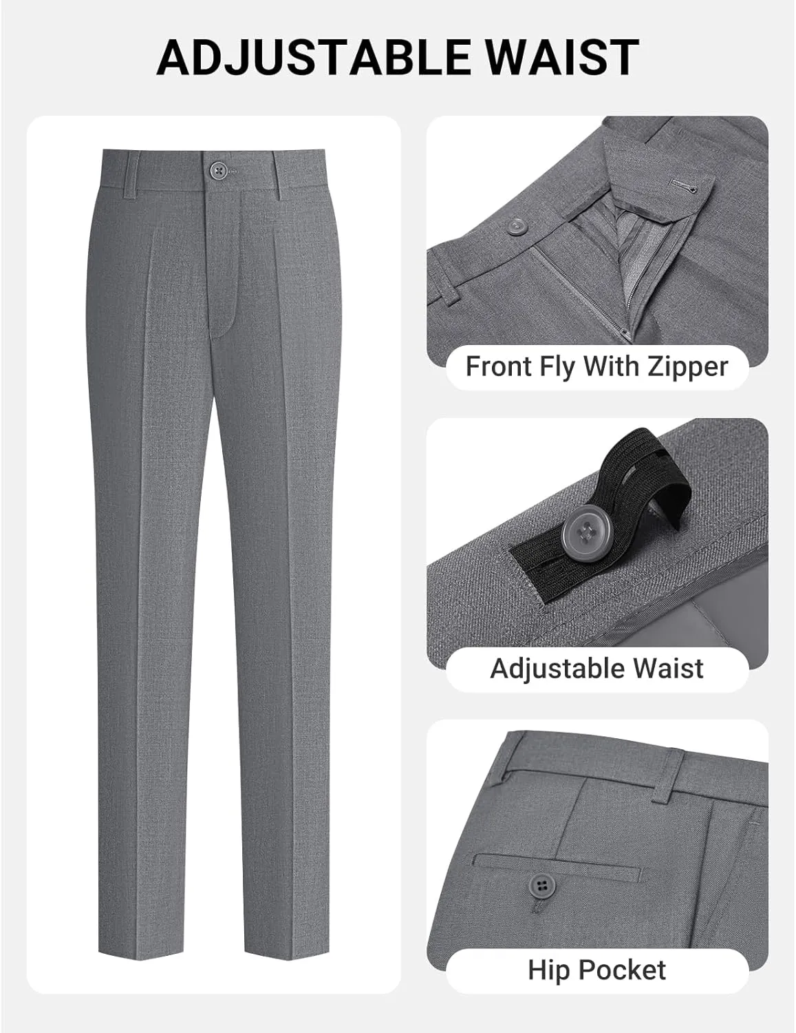ELPA ELPA Boys Slim Fit Suit Kids Formal Suits Set for Boys Youth Suit Ring Bearer Outfit