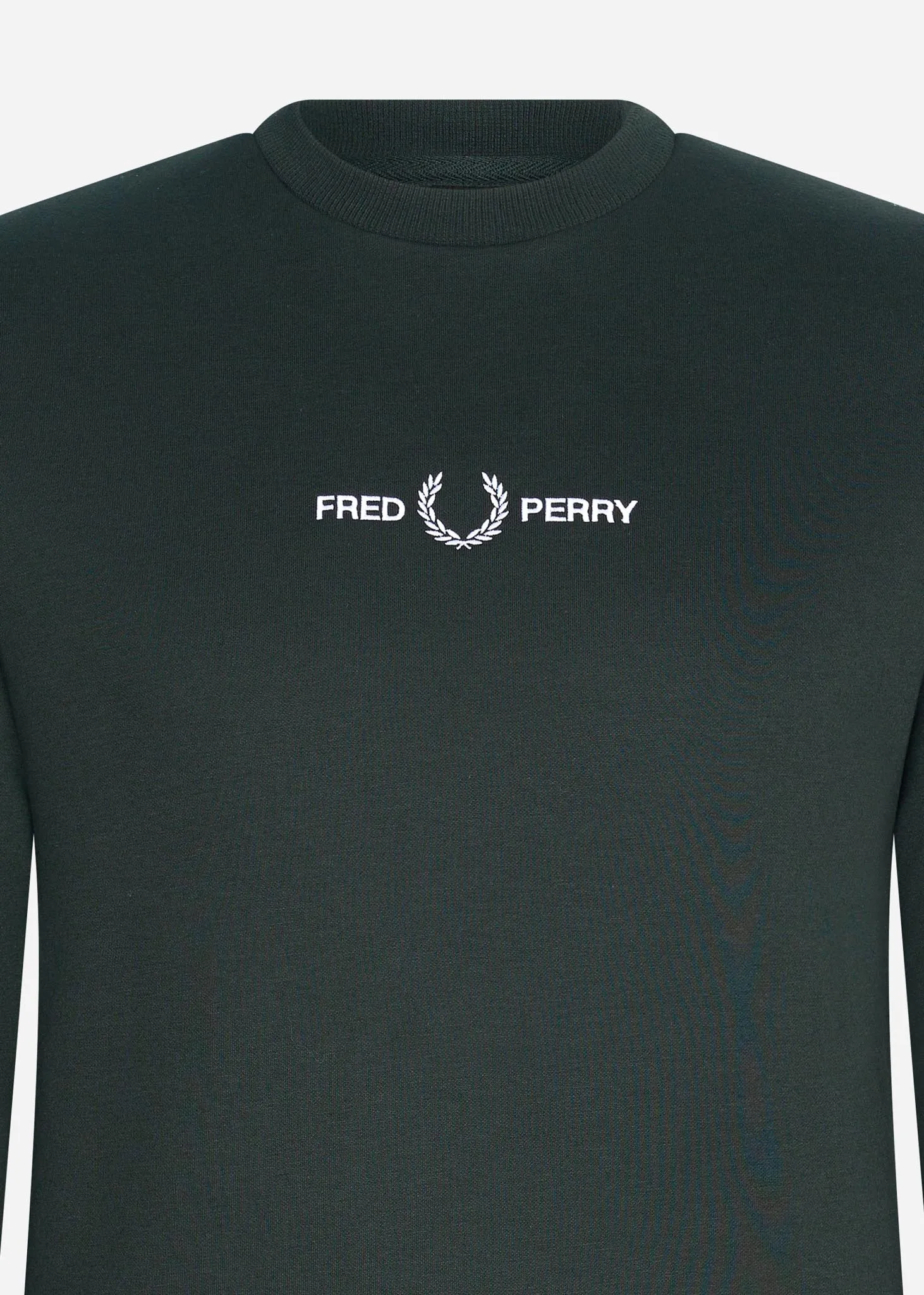Embroidered sweatshirt - night green