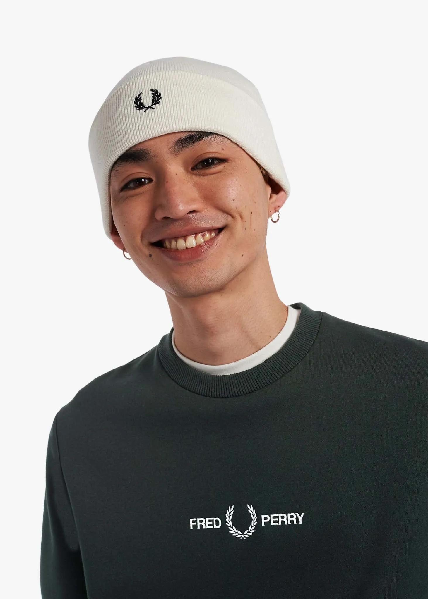 Embroidered sweatshirt - night green