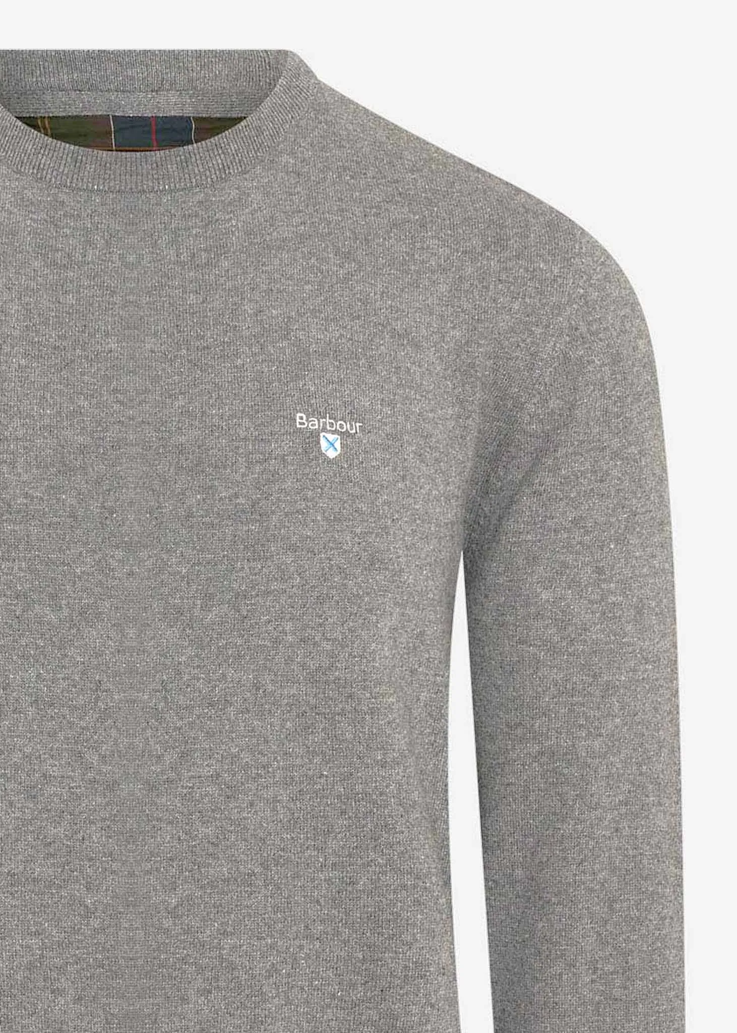 Essential cotton cashmere crew - grey marl