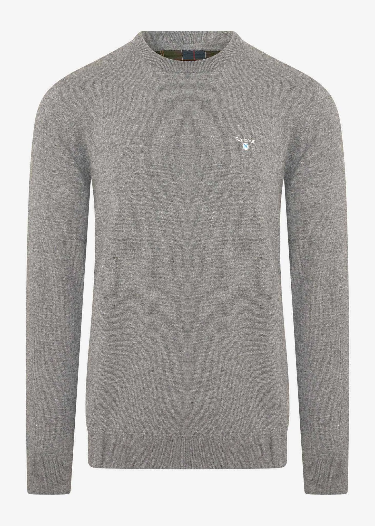 Essential cotton cashmere crew - grey marl