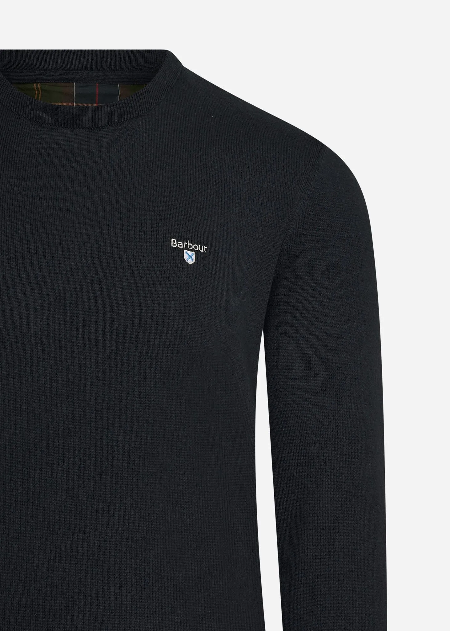 Essential cotton cashmere crew - navy