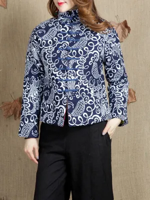 Ethnic Printed Vintage Thicken Coats