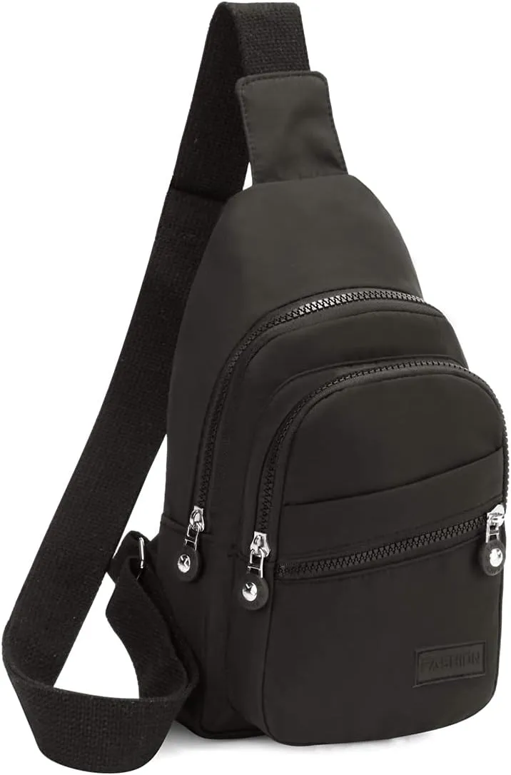EVANCARY Small Sling Bag for Women Men, Sling Backpack Chest Daypack Crossbody Bag for Travel Outdoor Hiking