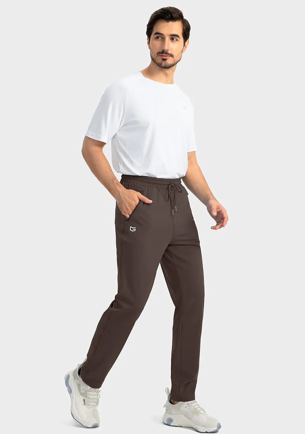 G Gradual Men's Sweatpants with Zipper Pockets Tapered Joggers for Men Athletic Pants for Workout, Jogging, Running