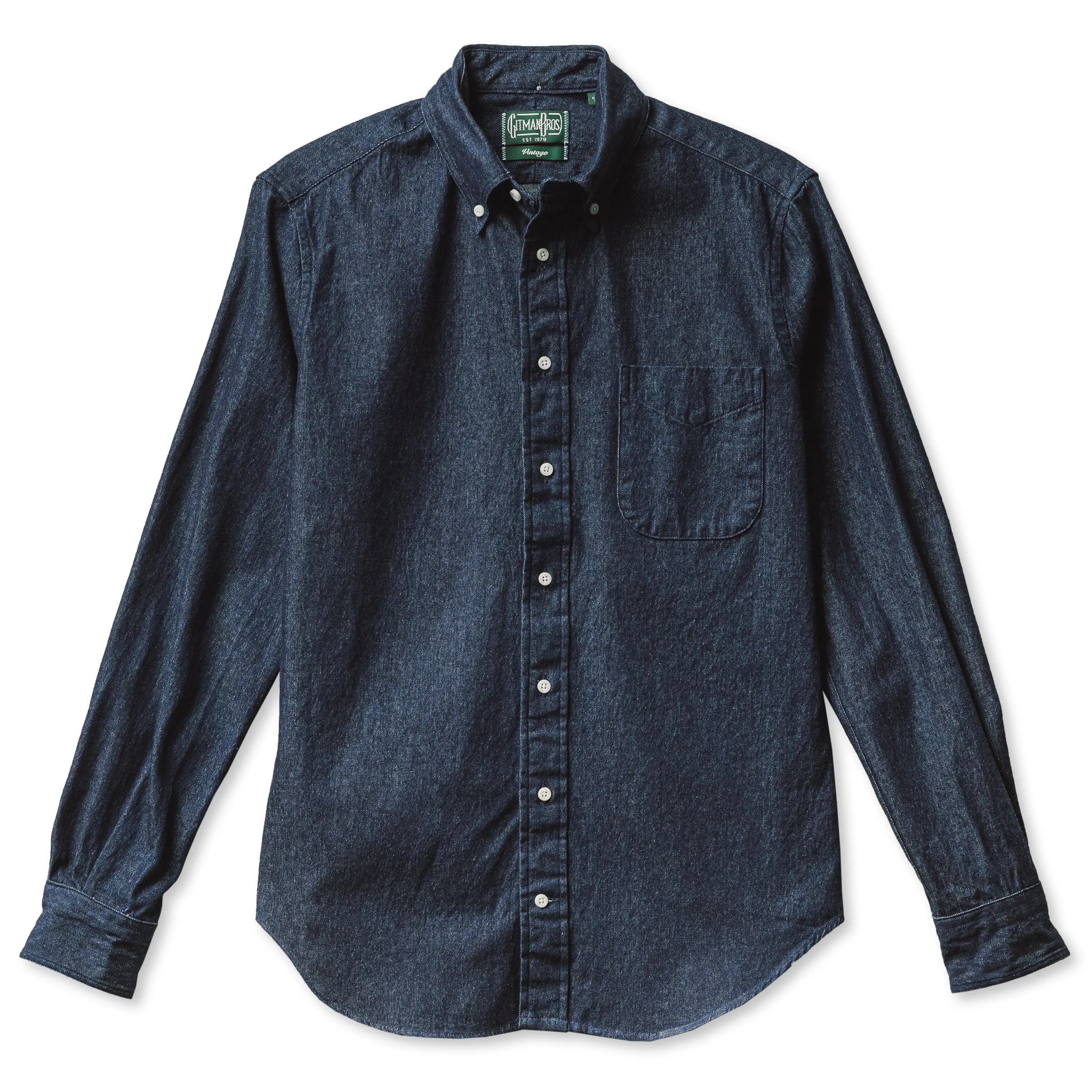 Gitman Vintage Sport Shirt in Dark Denim/Indigo