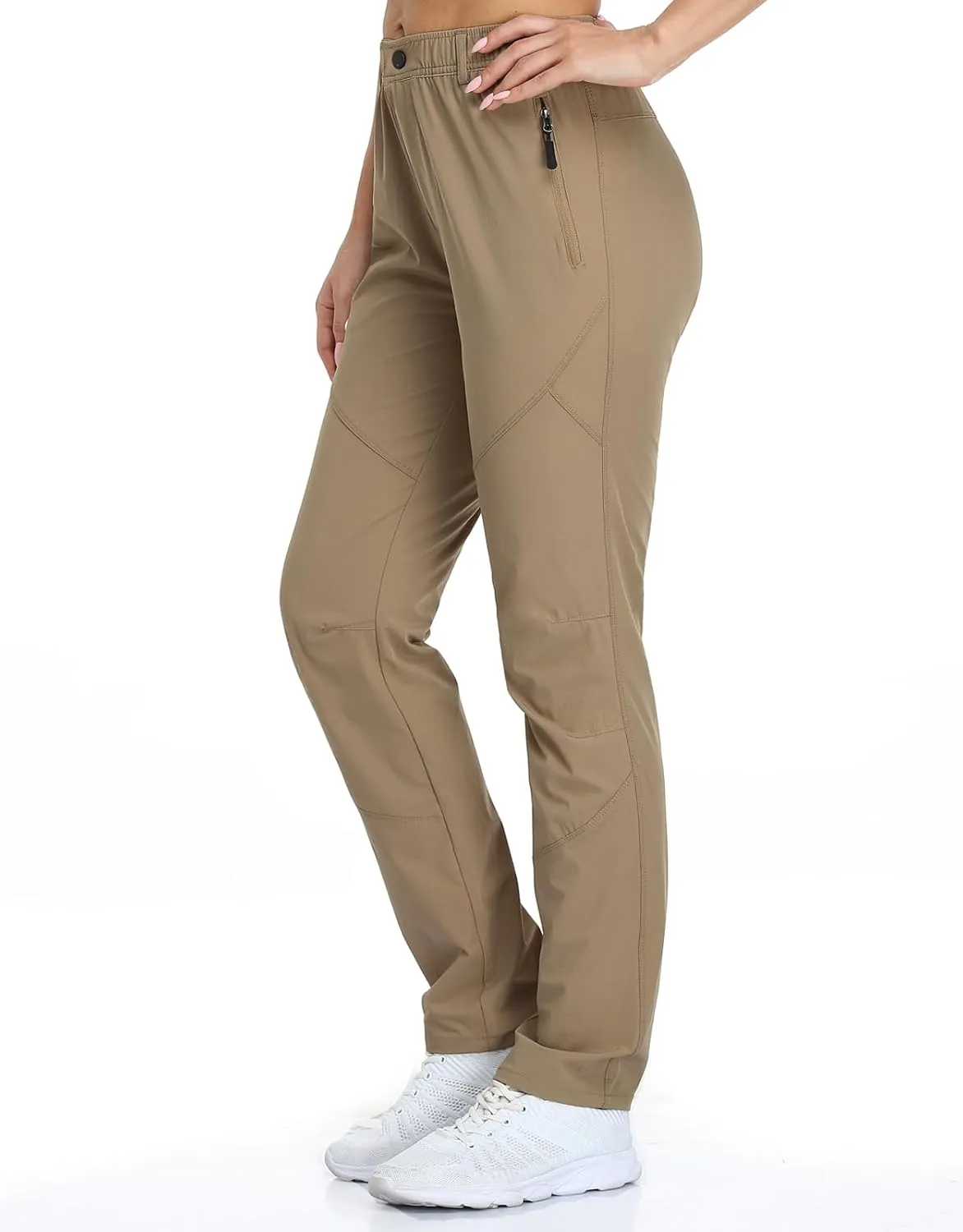 Golf Pants Women 27''/29''/31'' Lightweight Travel Pants for Ladies Quick Dry Nylon Outdoor Hiking Slacks