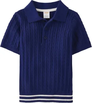 Gymboree Boys' and Toddler Short Sleeve Knit Sweater Polo Shirt