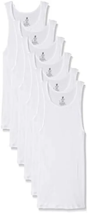 Hanes Mens 12Pack White A-Shirts Tagless Undershirts Tanks Tank Tops M