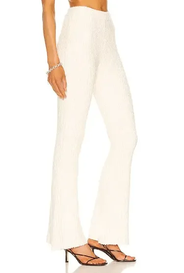 Helmut Lang - Ribbed Bustier Top and Pant in Muslin