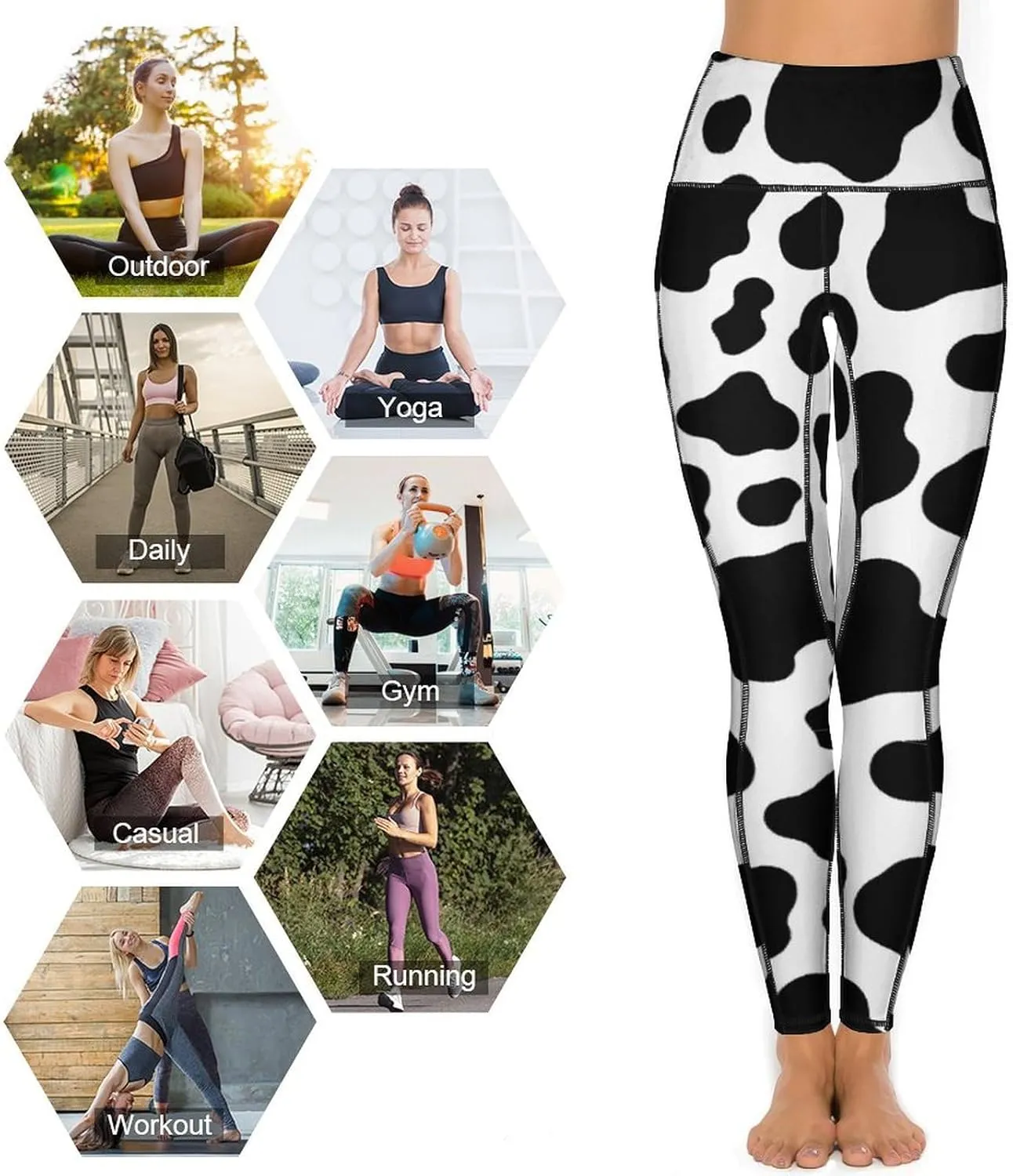 High Waisted Exercise Yoga Pants for Women Running Sports Workout Yoga Leggings with Pockets