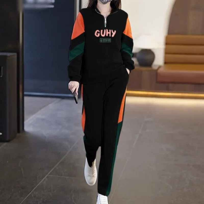 🔥Hot Sale $39.99🔥[Women’s Gift] Women's 2 Piece Long Sleeve Sweatsuits Sets - Half Zip Sweatshirts & Sweatpants(43%OFF)